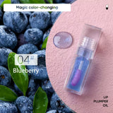 Magic Lip Oil Color Changing Lip Care Plumper Long lasting Moisturizing Cruelty Free Vegan Glitter Lipgloss Custom Logo 5pcs