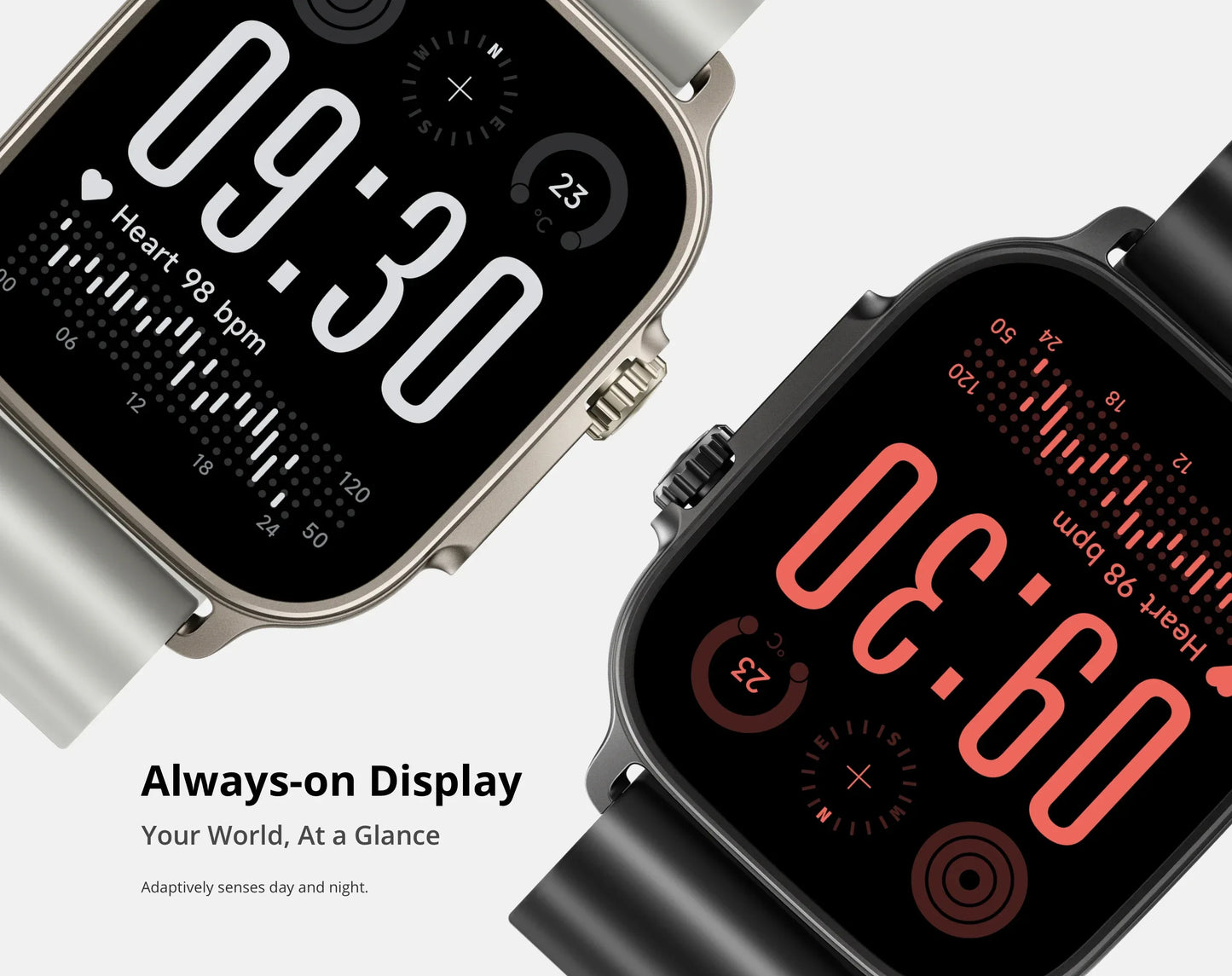 realme Watch 5 Smart Watch 1.97" 2D Flat AMOLED Display Compass & Independent GPS with 5 GNSS 14-day Battery Life NFC Card IP68 - Wear444