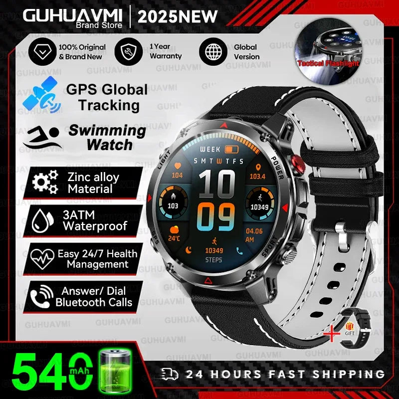 2025 New Women's Fashion Sports Smart Watch Built in GPS 3ATM Waterproof Bluetooth Call Health Monitoring Smartwatches For Women - Wear444