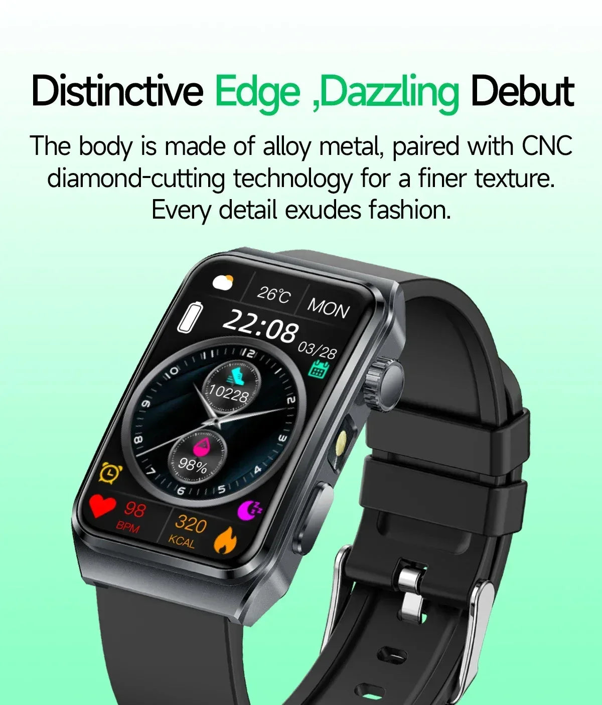 2025 New Nursing Grade ECG+PPG Pulse therapy Smartwatch Men Blood lipid Uric acid Bluetooth call Health Bracelet For Android iOS - Wear444