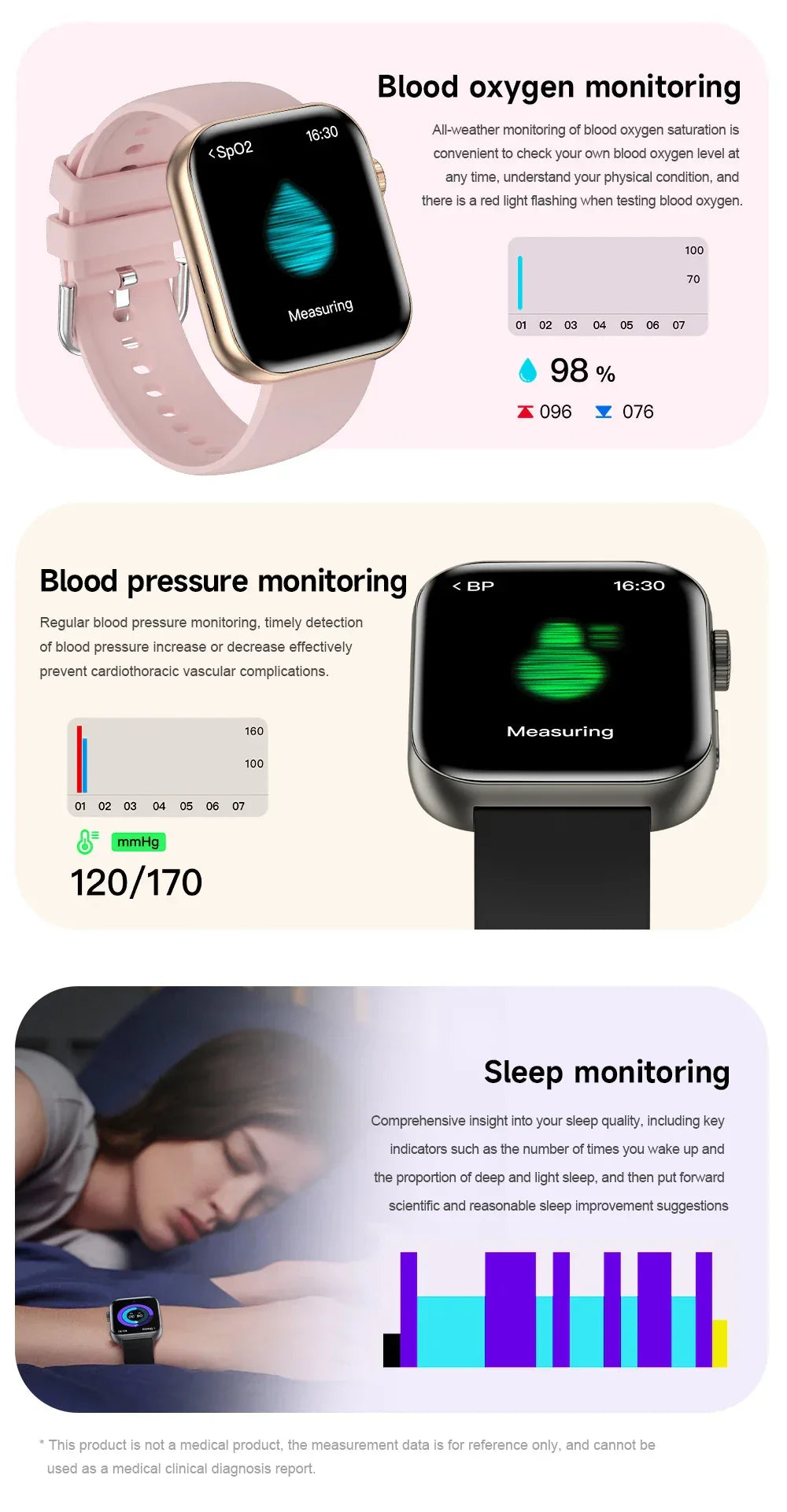 2026 Fit 3 Series 11 Smart Watch 1.83" AMOLED Screen Health Monitoring GPS Track HD Talk Sports Women Waterproof Watches For IOS - Wear444