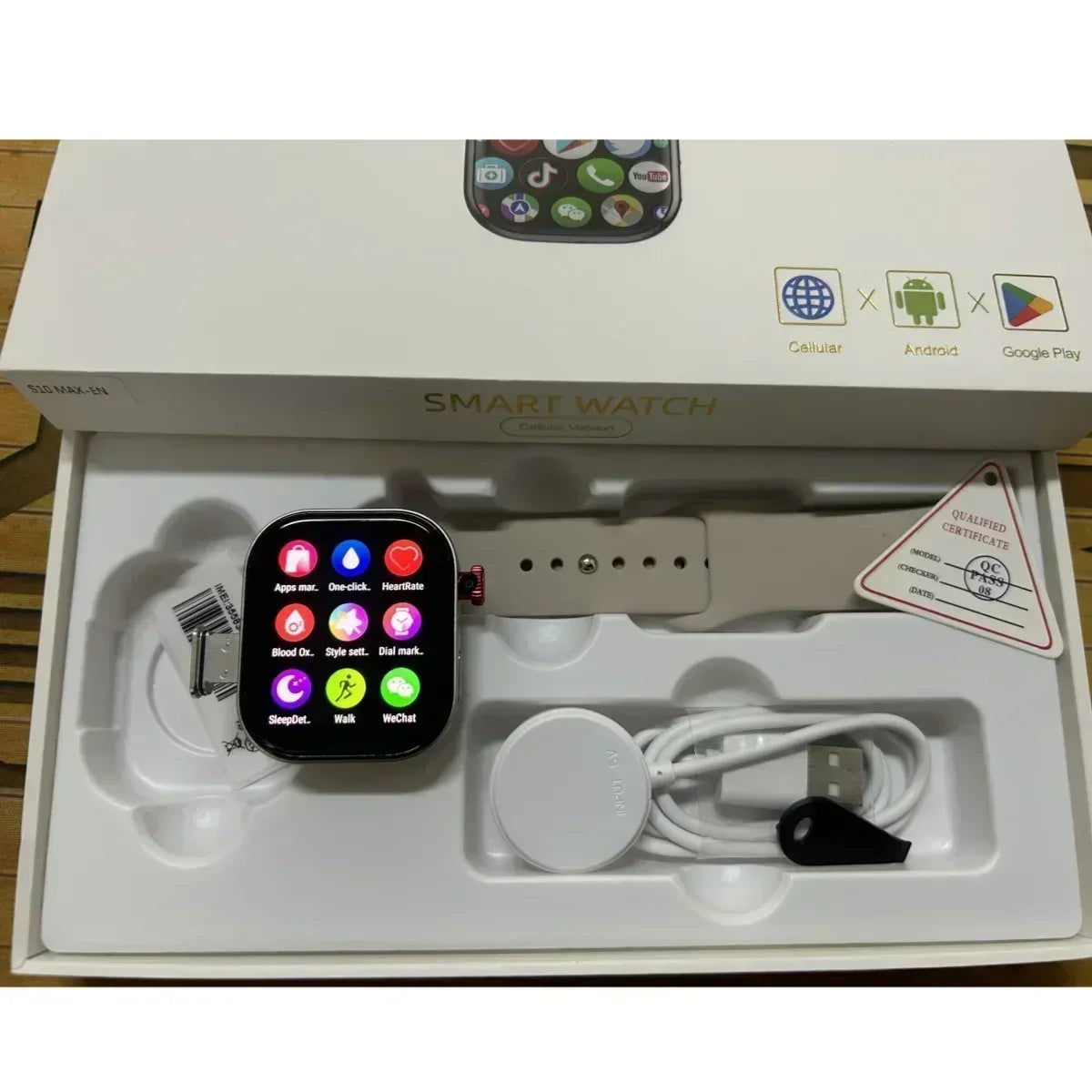 4G/5G180° rotating camera VP99 smartwatch Android smartwatch 2.29-inch wide screen SIM card slot GPS WIFI Play Store - Wear444