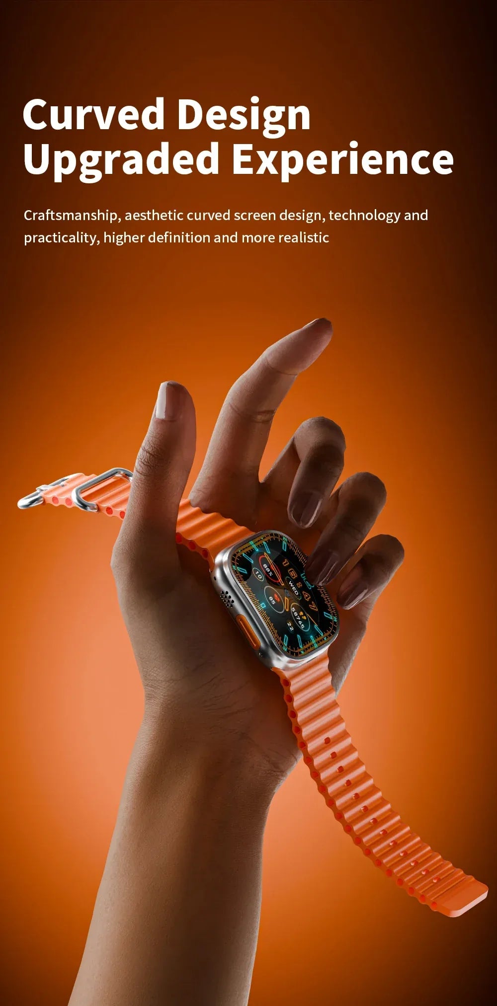 Curved Display S10 Ultra 3 Smartwatch JC02 Pro Smart Watch With 190° Rotary Camera NFC GPS WIFI Compass 2.26inch Amoled Screen - Wear444