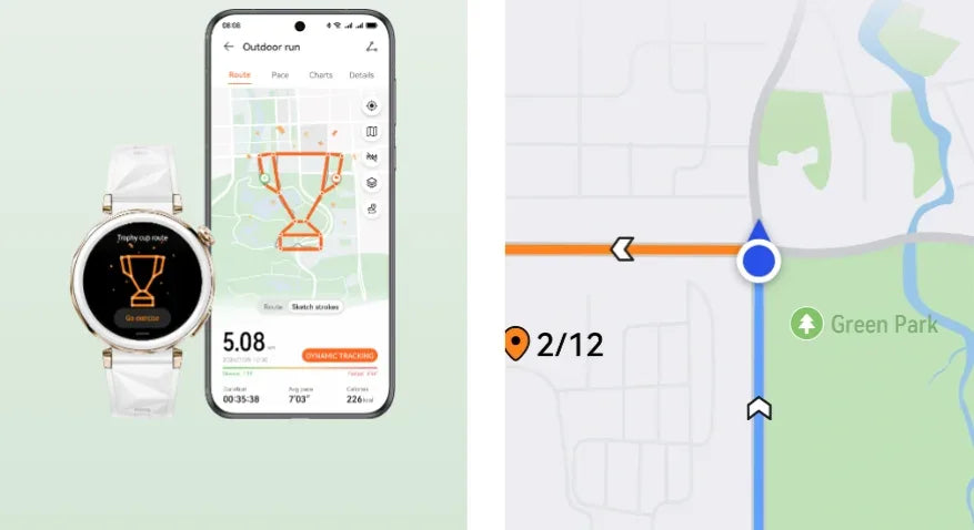 HUAWEI Watch GT 5 46mm Smartwatch, up to 14 Days Battery Life, All New Running and Cycling Sports Smart Watch, Sharp Edged Desig - Wear444