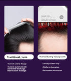 Electric Scalp Applicator Massage Liquid Guide Comb Hair Growth Comb Vibrating Red Light Microcurrent Heating