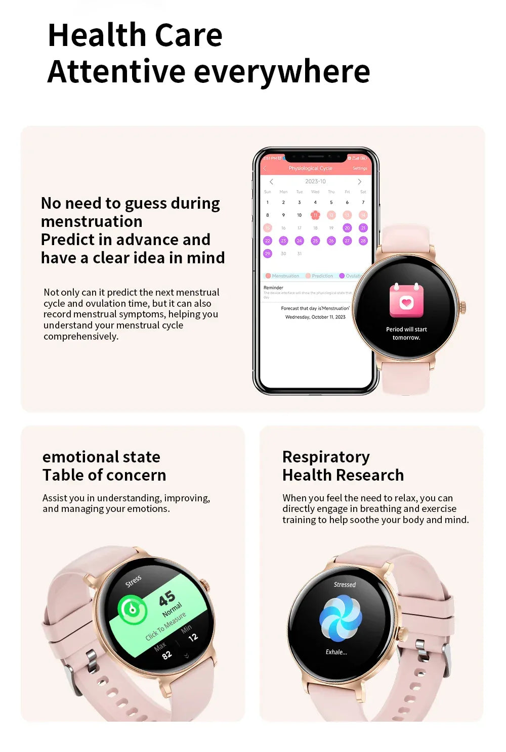 For Android IOS New Ultra Thin Smart Watch Women Screen Always Display Time Sports Bracelet Bluetooth Call Fashion Smartwatch - Wear444