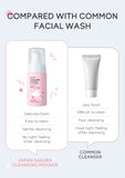 Japan Sakura Cleansing Mousse 100ml Deep Clean Moisturizing Foam Face Wash For All Skin Types Whitening  Beauty Bubble Skincare
