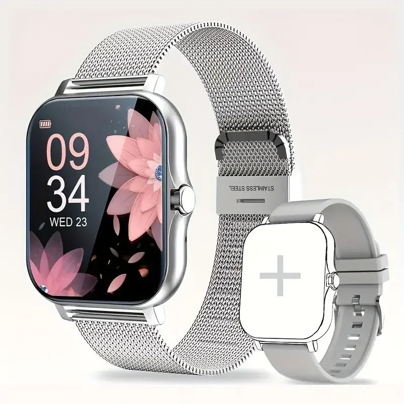 Smartwatch, phone answering/calling, multi-sport mode, message reminder view, suitable for men/women - Wear444