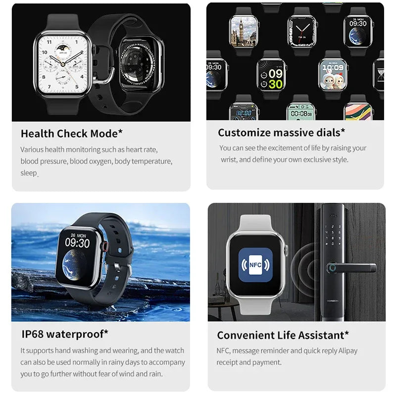 2025 New Series IW9 Watch 9 GPS Track Smart Watch Men Woman HD Bluetooth Call IP68 Waterproof Sports Smart Watch For Android IOS - Wear444