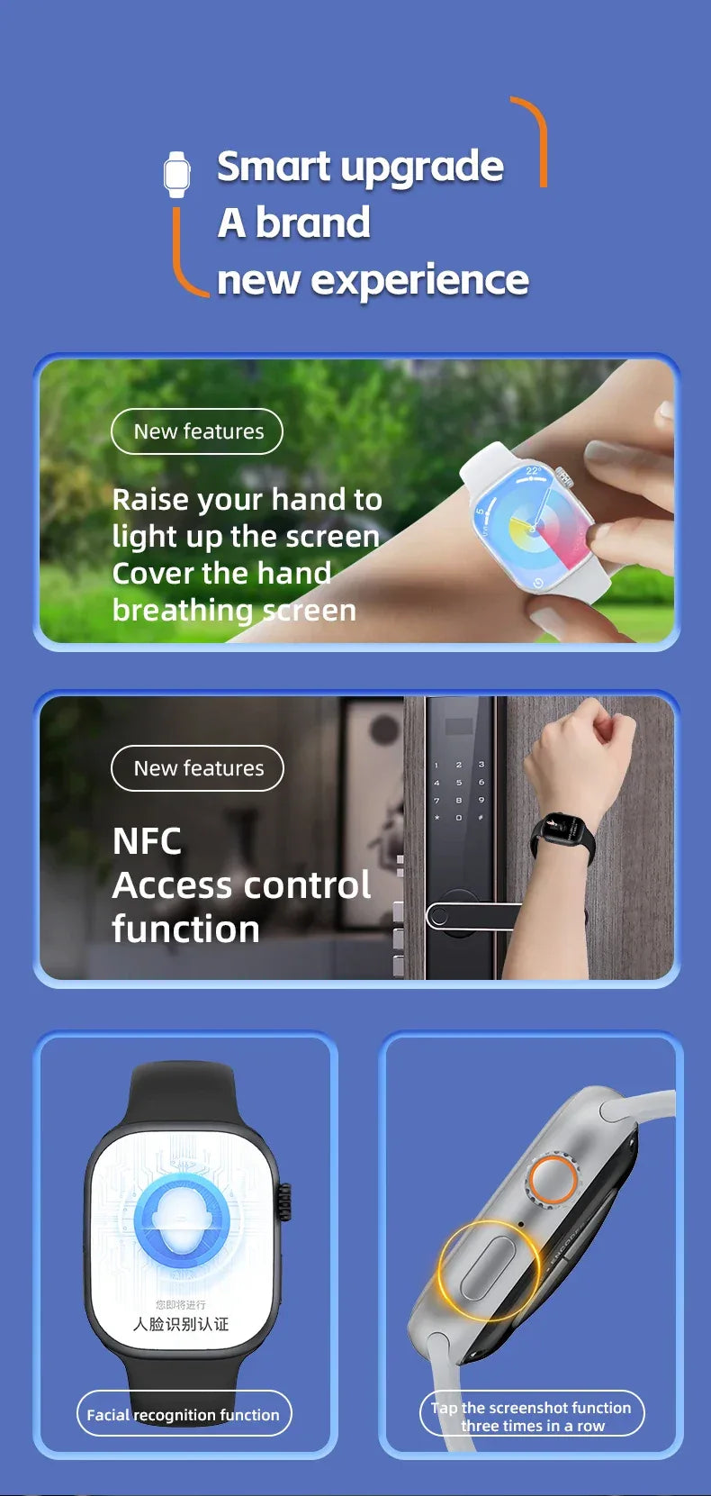 CD99 watch X 5G smartwatch 2.29inch AMOLED 5G LTE smart watch with 180 ° rotary camera GPS WiFi SIM card slot health monitoring - Wear444