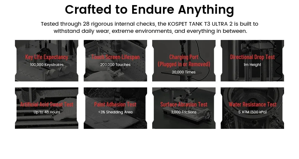 KOSPET TANK T3 Ultra 2 GPS Smart Watch for Men Bluetooth Call 5ATM IP69K Waterproof Men's Watch Stainless Steel Health Monitor - Wear444