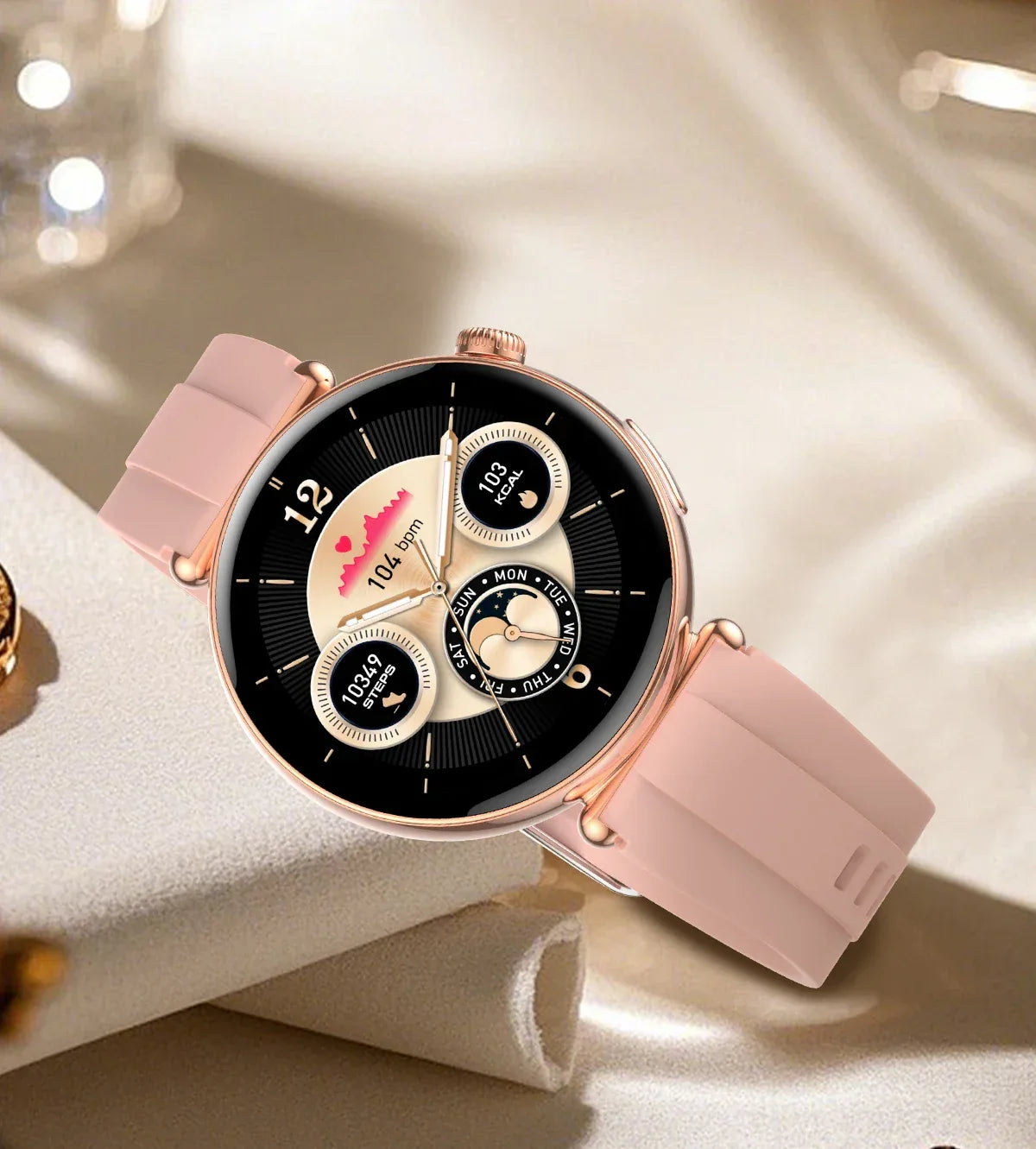 2026 New Women AI Smart Diagnosis Smart Watch HRV+ECG Uric Acid Blood Oxygen Health Monitor IP68 Waterproof Sports Smartwatches - Wear444