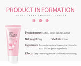 Sakura Cleanser Rich Foam Deep Clean Remove Grease Improve Oily Face Wash Cream Gentle Moisturizing Remove Blackhead Cleanser