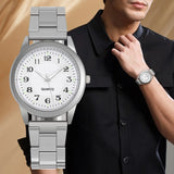 Quartz Watch For Men Watches Clock High Quality Men Wristwatch Alloy Strap Man Watch Gift Relogio Masculino Reloj Hombres