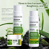 YIMIAOSI Squalane Aloe Vera Water Lotion Skin Care Set Facial Cleanser Essence Cream Water Lotion Set Skin Care Products