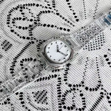 Men's Quartz Watch 2025 Trendy Transparent Design Arabic Numerals High-End Feel Cool Fashionable Timepiece for Gentlemen