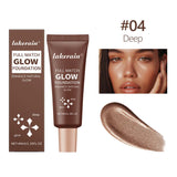 4 Colors Moisturizing Glow Foundation Liquid Long Lasting Natural Lightweight base Multi-purpose Illuminator Highlight Cream