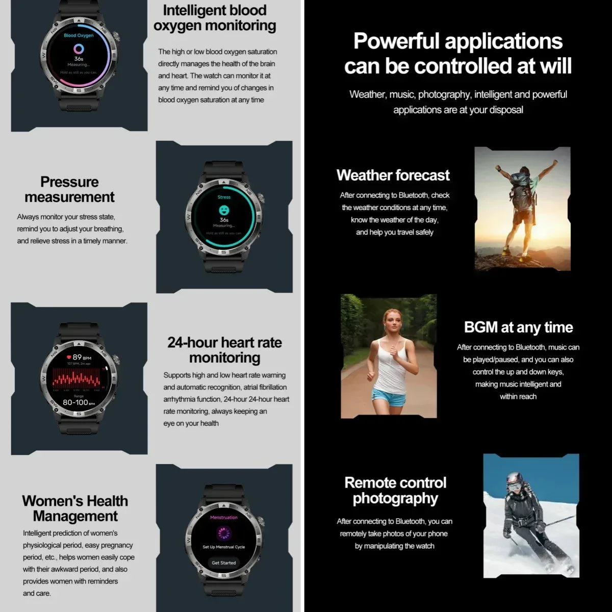 2025 NEW T-Rex Ultra GPS Smart Watch 5 ATM Waterproof Built-in Dual-band GNSS Compass Military Sport Smartwatch Men 2025 New - Wear444