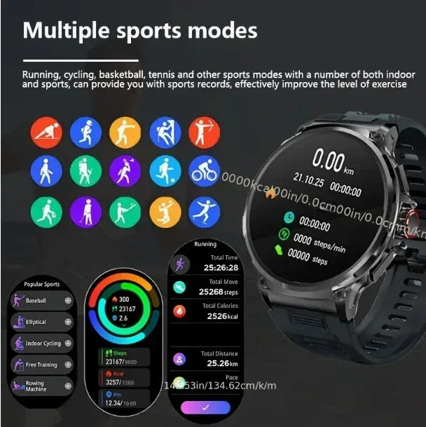 2025 New V69 1.85 Inch HD Bluetooth Call 710mAh Smart Watch Men Sports Fitness Tracker Heart Monitor Smartwatch For Android IOS - Wear444