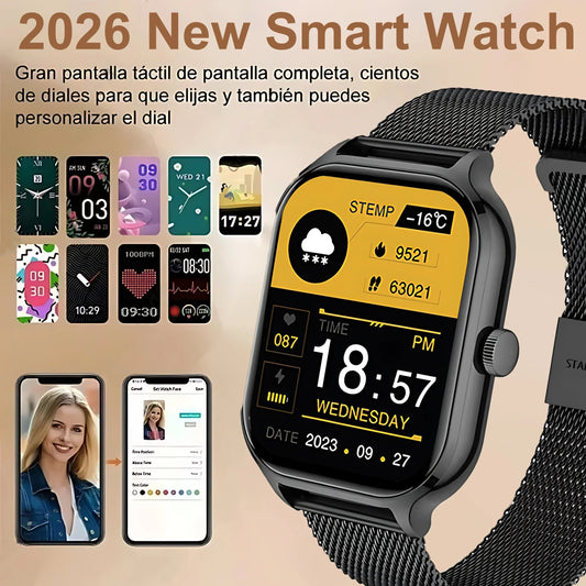2026 New H9 and H6 Smartwatch Dial to Answer Calls Calorie Tracking Heart Rate Blood Oxygen Monitoring Bluetooth Smart Watch - Wear444