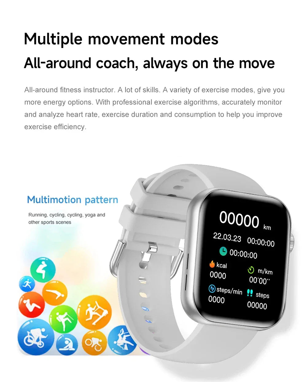 2026 Fit 3 Series 11 Smart Watch 1.83" AMOLED Screen Health Monitoring GPS Track HD Talk Sports Women Waterproof Watches For IOS - Wear444
