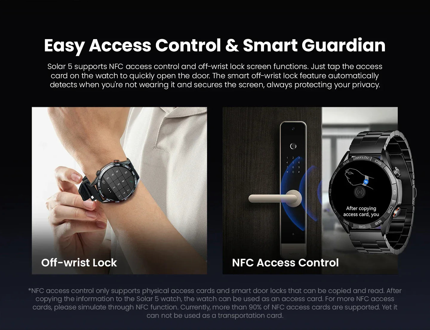 HAYLOU Solar 5 Voice Calling Smartwatch 1.58'' AMOLED Display 60Hz Smart Watch 24H Health Monitoring Sports Smartwatch for Men - Wear444