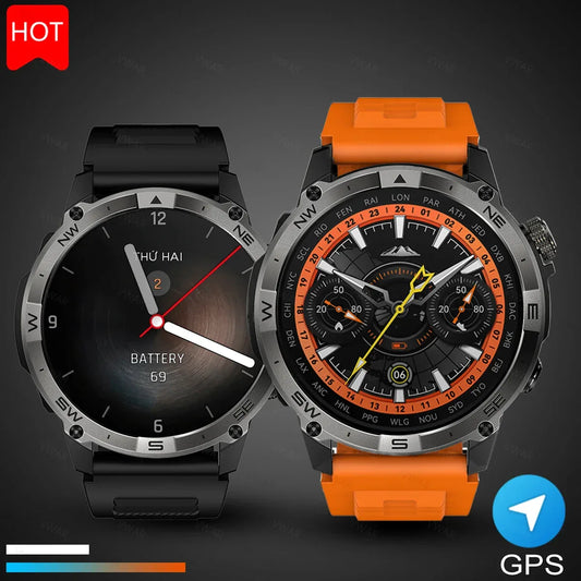 2025 NEW T-Rex Ultra GPS Smart Watch 5 ATM Waterproof Built-in Dual-band GNSS Compass Military Sport Smartwatch Men 2025 New - Wear444