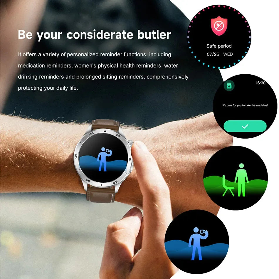 2025 New OPPO X2 Smart Watch Men's GPS Sports IP68 Waterproof Compass Heart Rate Blood Oxygen Bluetooth Call Smartwatches IOS - Wear444