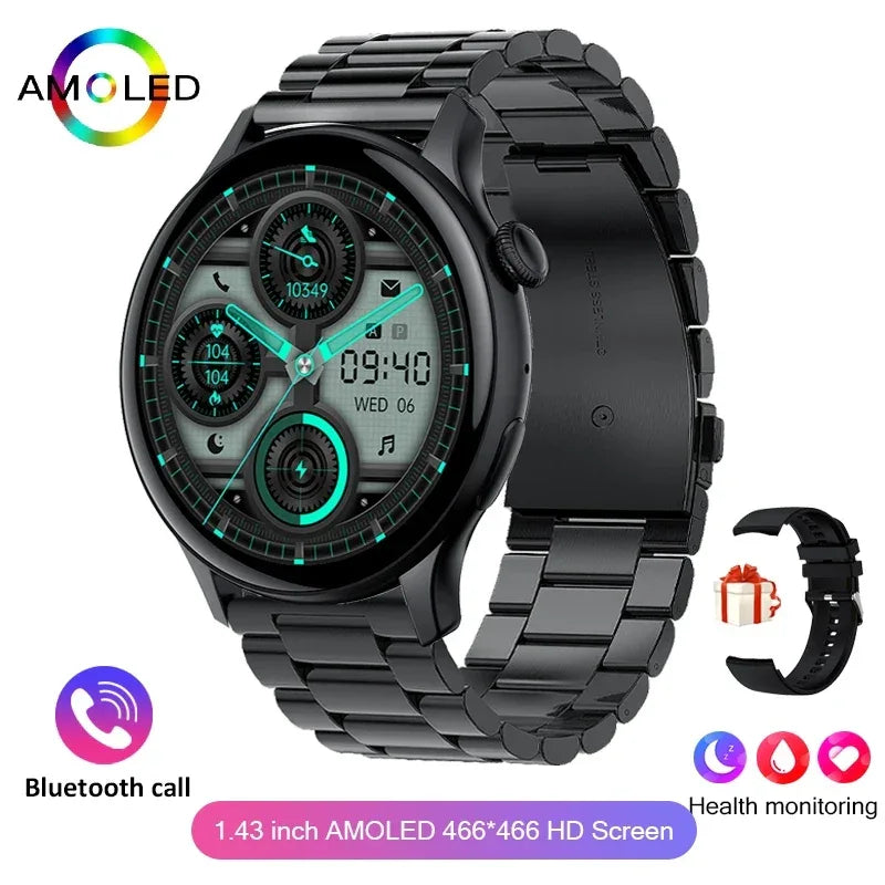 2026 New True AMOLED Smart Watch Ladies Screen Always Show Time 466*466 HD Health Tracker Voice Calling NFC Smartwatch Women - Wear444
