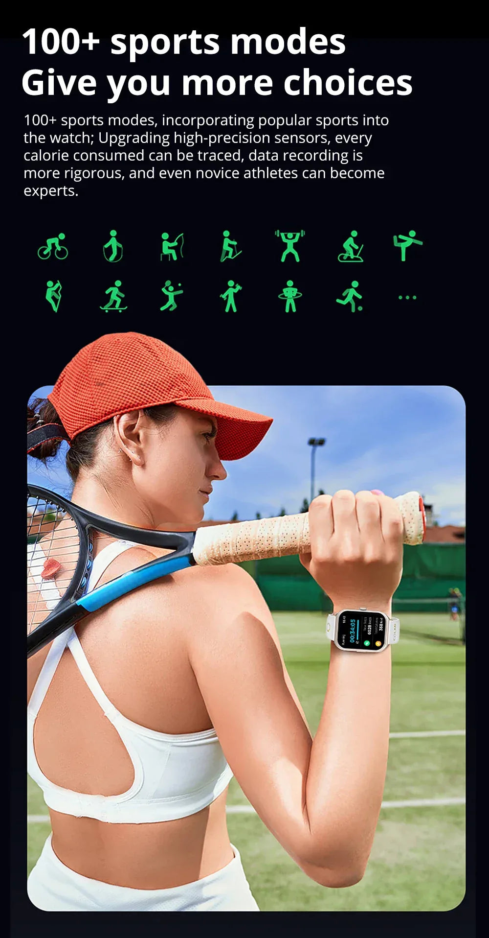 COLMI P86 1.93" AMOLED Smartwatch Men Health Manager Bluetooth Call IP68 Waterproof Smart Watch Women For Xiaomi iOS Phone - Wear444