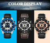 MEGIR Luxury Men's Watch Leather Belt Quartz Business Watches Luminous Fashion Sports Man Wristwatch Clock Relogios Masculino