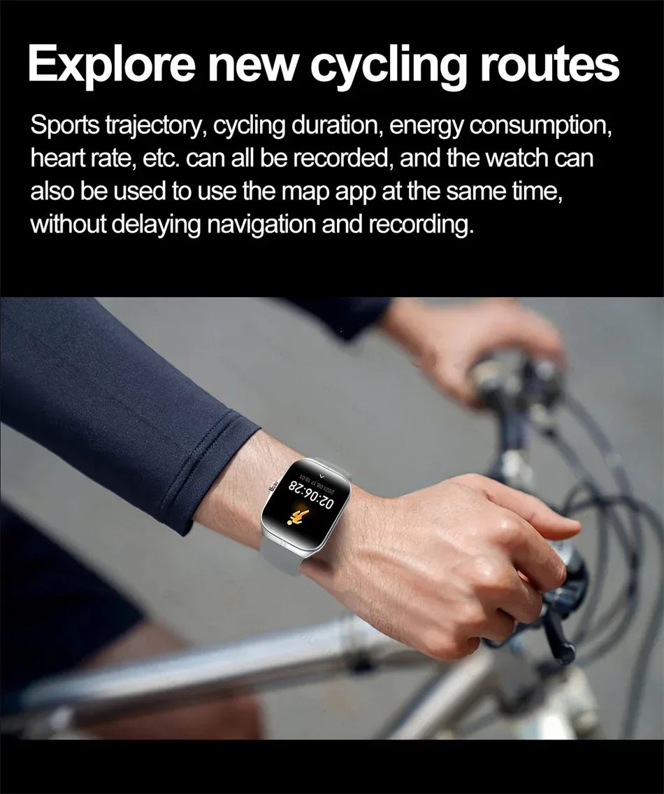 2025 NFC Smartwatch AMOLED Screen Always show Time Bluetooth Call Series 9 Clock Custom Dial Men Sport Health Women Smart Watch - Wear444