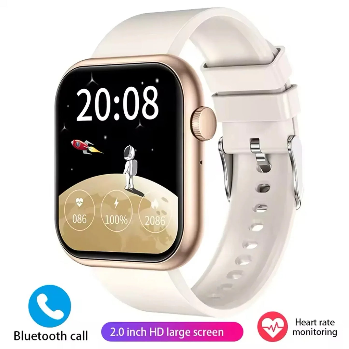For Apple iPhone 14 Pro Max 14 Plus 13 12 Pro Max Mini 2023 Smart Watch 1.28" BT Call Sports Sleep Monitor Heart Rate for Men - Wear444