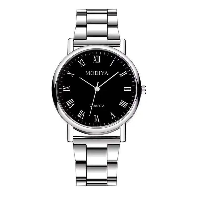 Fashion Men Quartz Watch Luxury Silver Band Analog Watch for Mens Clock Reloj Hombre