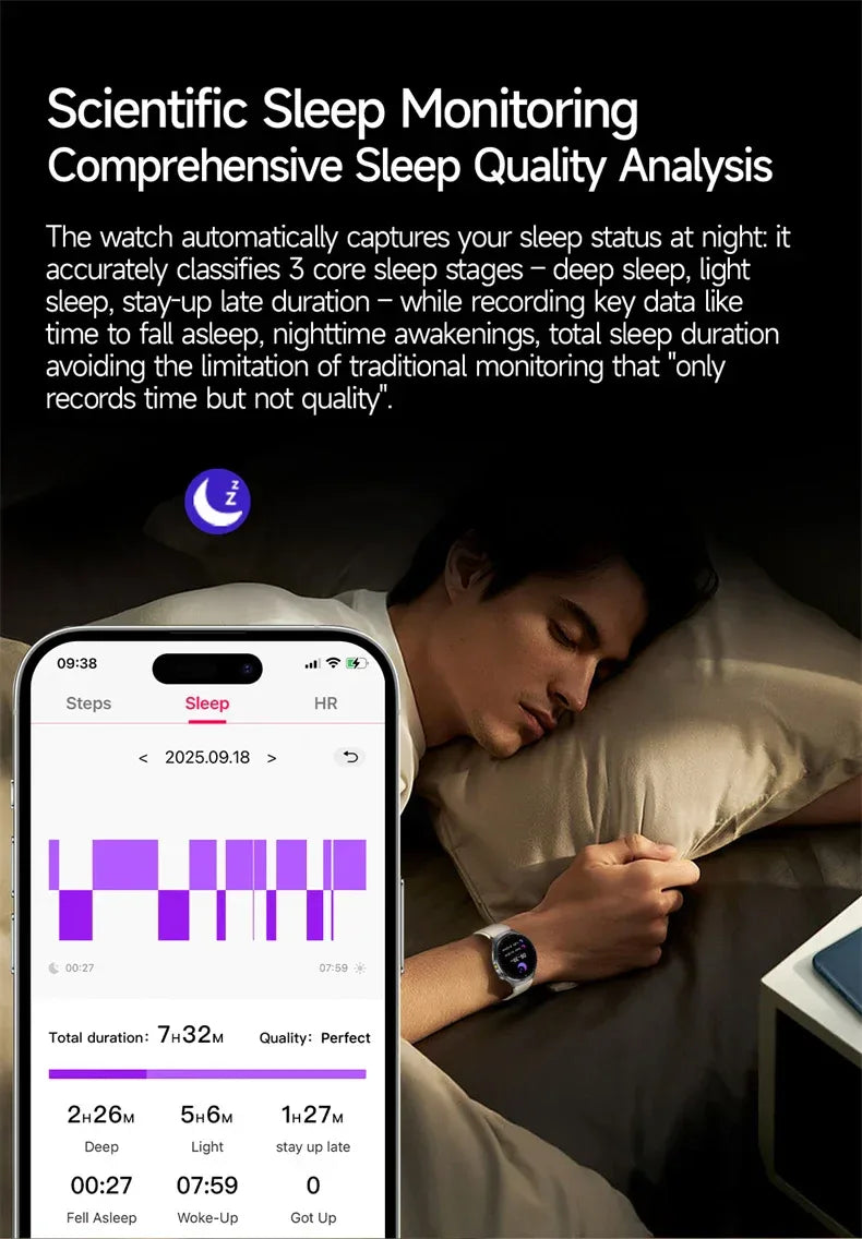 2026New Smart Watch Men Sport ECG Heart Rate Blood Pressure Health Diagnosis Sport Fitness tracking Smartwatches For Men women - Wear444