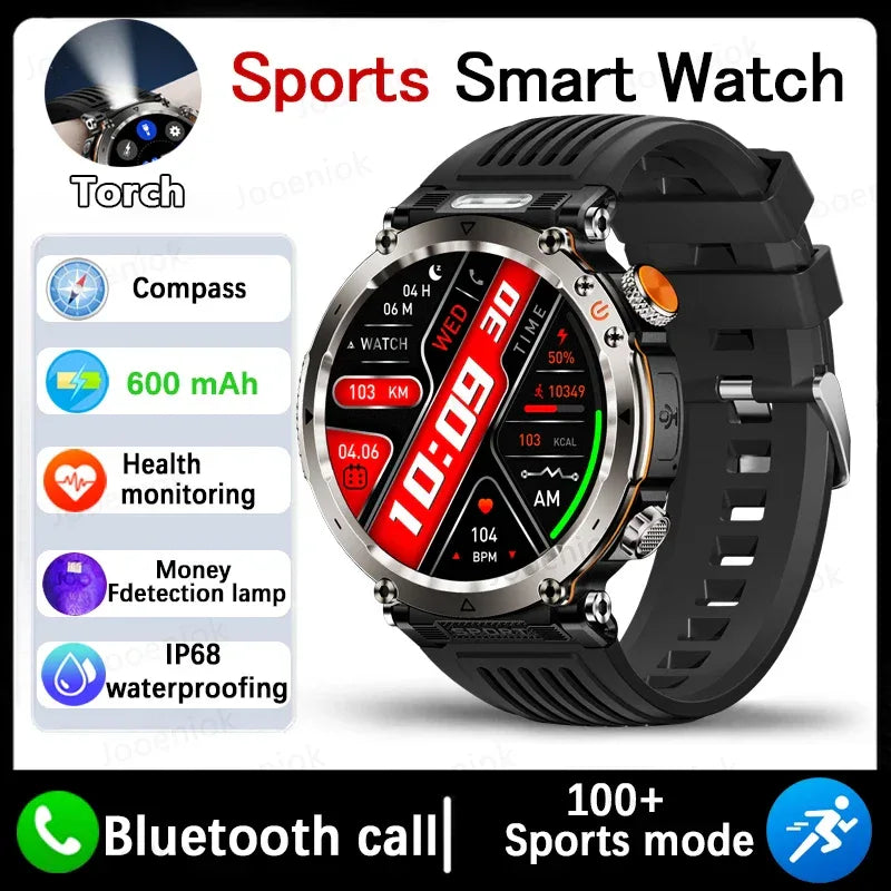 Outdoor Sports Smart Watch Men AMOLED Screen NFC Heart Rate Bluetooth Call 5ATM Waterproof Smartwatch 2025 New Fashion Luxury - Wear444