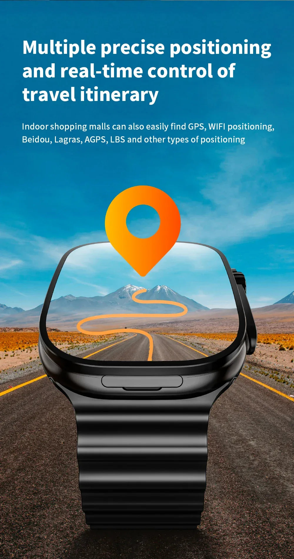 Curved Display S10 Ultra 3 Smartwatch JC02 Pro Smart Watch With 190° Rotary Camera NFC GPS WIFI Compass 2.26inch Amoled Screen - Wear444