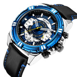 MEGIR Luxury Men's Watch Leather Belt Quartz Business Watches Luminous Fashion Sports Man Wristwatch Clock Relogios Masculino