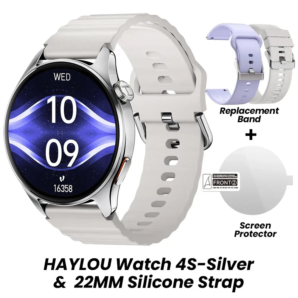 HAYLOU Watch 4S GPS Smartwatch 1.43” HD AMOLED Display 5 Satellite GPS Positioning 120+ Workout Modes Sport Fitness Smart Watch - Wear444