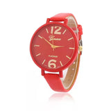 WOKAI high quality casual men's belt quartz watch classic retro Roman simple style business male student electronic clock