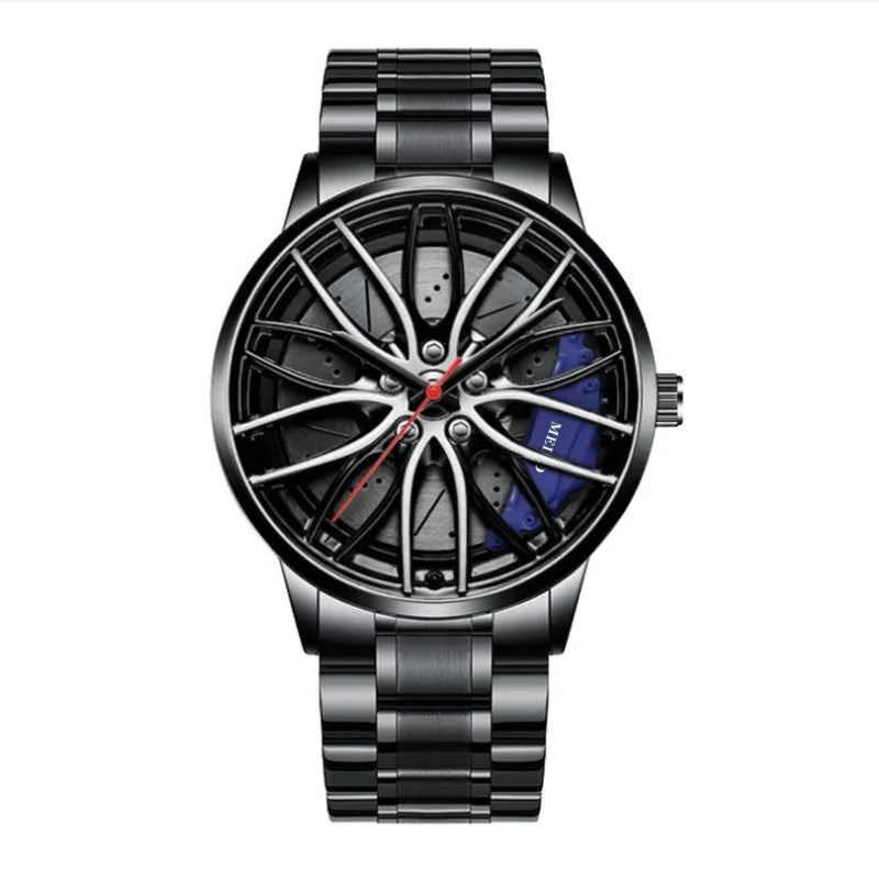 Men's Wheel Quartz Watch Clamp Men's Watches Wheel Fashion Men's Watch