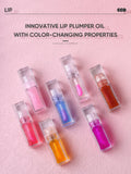 Plumping Clear Lip Oil Tint Glow Lipgloss Custom Logo Cruelty Free Fruit Color Changing Lip Plumper Wholesale Bulk 10pcs/lot