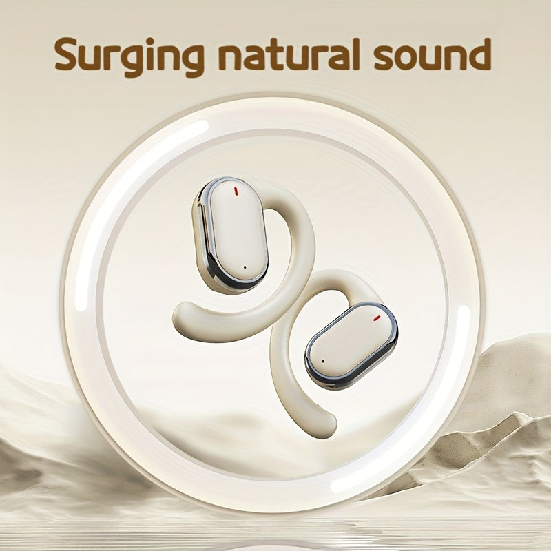 OWS Wireless TWS Audio Earphones With LED Power Display, Sports Ear Directional Sound Transmission, Earphones Supporting 90 Degree Adjustment, Non In Ear Sports Earphones, Game Music HIFI Surround Sound