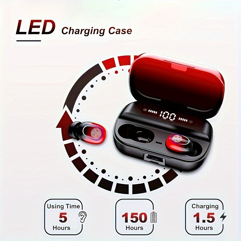 ProSound Wireless Earbuds - Waterproof Stereo Earphones with In-Ear Touch Control, Deep Bass, and Crystal-Clear Microphone for Sports, Gaming, Running, and Everyday Use - Sweat-Resistant and Lightweight Design