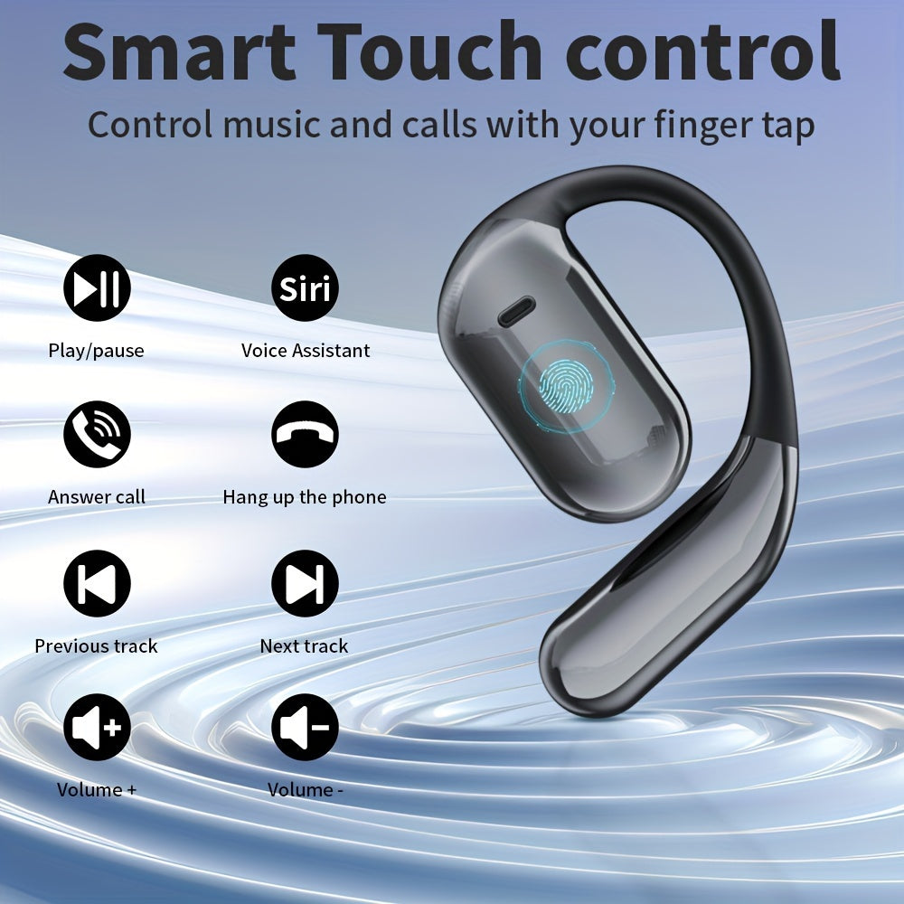 Wireless Earbuds Wireless 5.4, Touch Screen Earbuds, Wireless Earbuds, ENC Noise Cancelling In-Ear Earbuds With Wireless Charging Case LCD Display Deep Bass Earphones