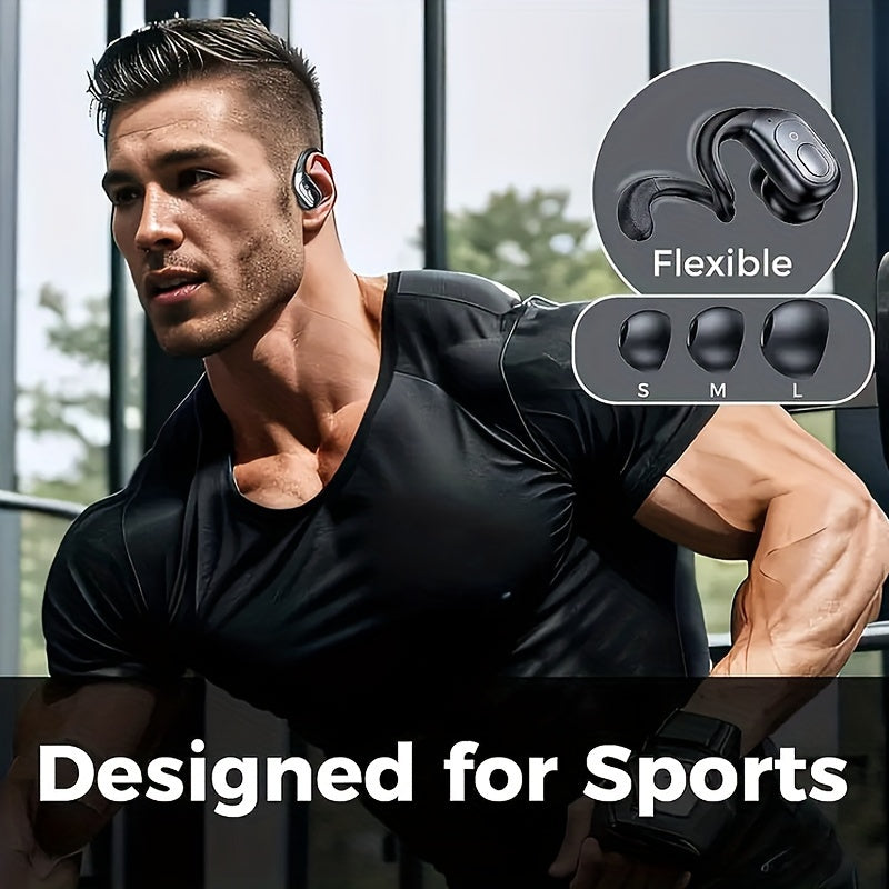 GREATWALL TWS Wireless Earphones Headset Wireless 5.3 Sports ear-hook Headset Stereo noise reduction Earbuds Battery Capacity Digital Display Low Latency And Low Power Consumption Built-in Microphone HD Call