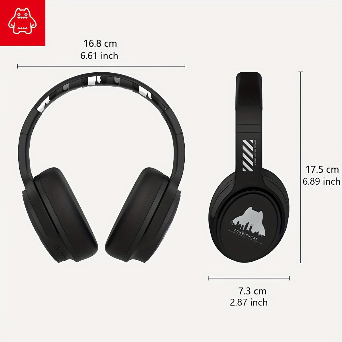 ZOMBIESCAT Wireless Earphones Headworn Wireless Noise Reduction Computer Wired Game 2024 New Ultra Long Range
