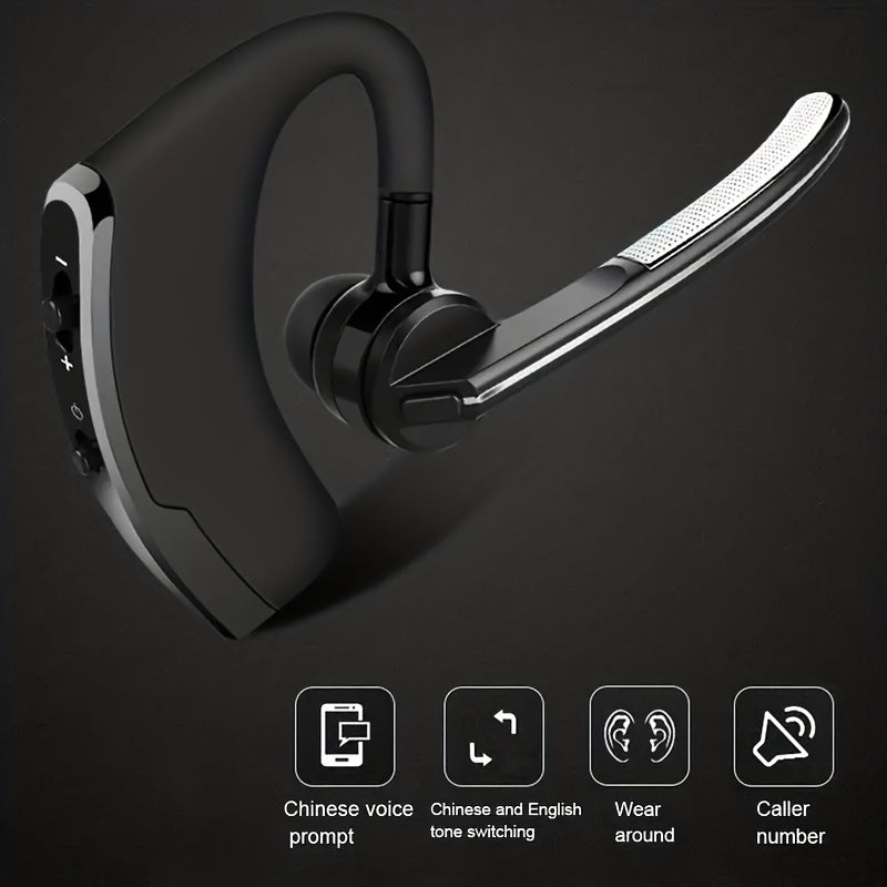 Ear Mounted Business Earphones With Voice Control And Number Reporting Wireless BT Earphones Specializing In Unilateral Business Sports