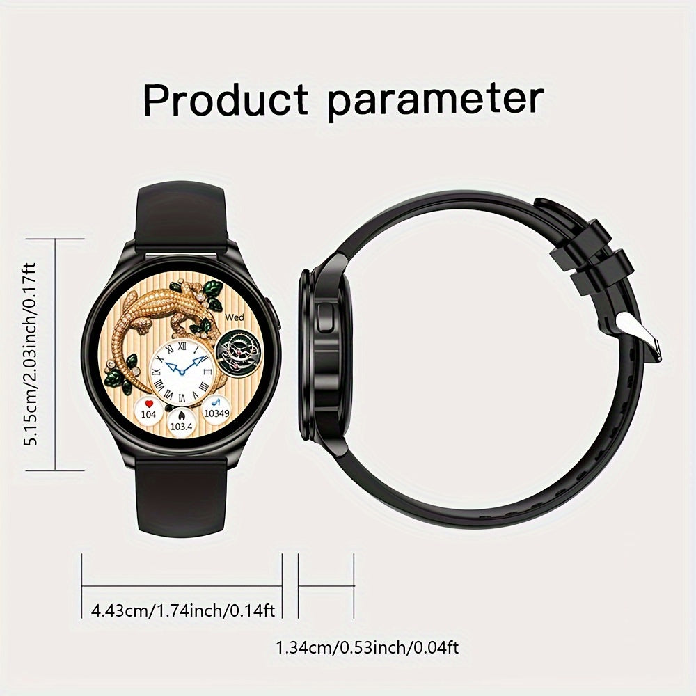 Newest Smart Watch With Earbuds (Wireless Call) For Women's Men's Best Gift, 1.27" HD Display, Multi Sports Modes, Sedentary Reminder, TWS Earphones Music, Weather Forecast, Sports Pedometer Watch For Android IOS