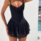 Sexy Lace Strap Slim Fit Dress ? Spring Spaghetti Strap Bodycon Style